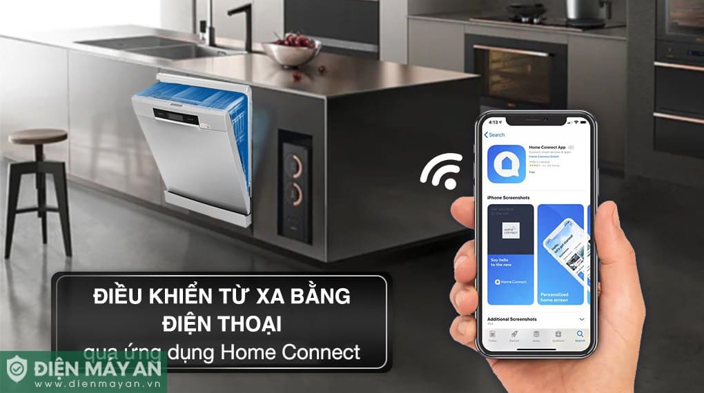 Máy rửa bát độc lập Bosch Serie 8 Sấy Zeolith SMS8YCI01E